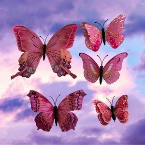 New Fairy,festival hair accessories. Handmade by me hair clips. Set of five